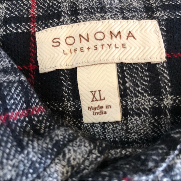NWT Sonoma Men’s Flannel Shirt XL - Picture 2 of 5